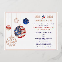 Amerika 250 Patriotische Feiertage Fête Jahrestag