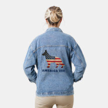 Amerika 250 Patriotischer Deutscher Schäferhund