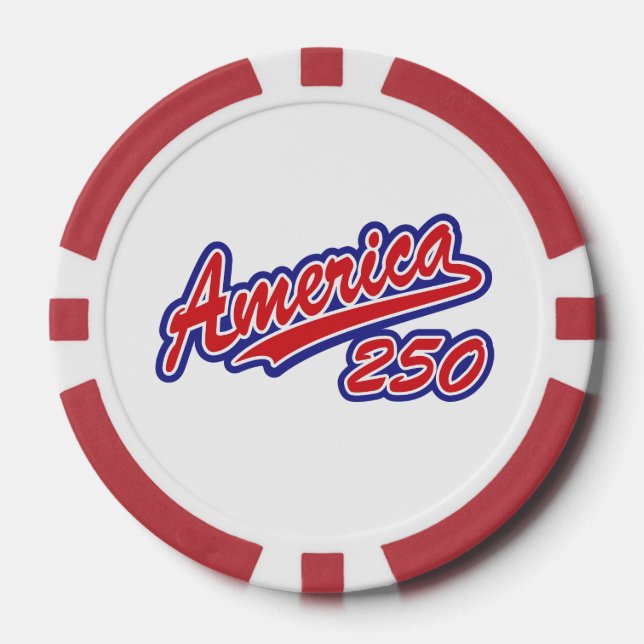 Amerika 250 pokerchips (Vorderseite)