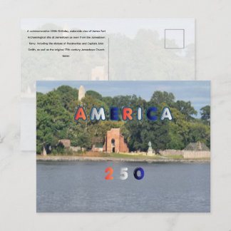 Amerika 250 postkarte