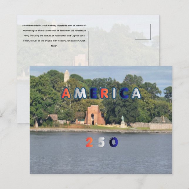 Amerika 250 postkarte (Vorne/Hinten)