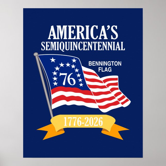 Amerika 250 Semiquincentennial 1776-2026 USA Poster (Vorne)