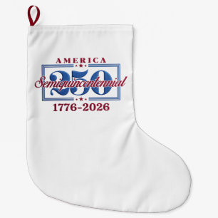 Amerika 250 Semiquincentennial-Grafik – 1776-2026 Großer Weihnachtsstrumpf