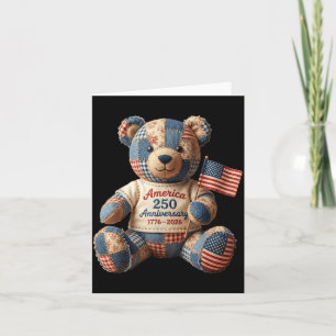 Amerika 250 Teddybär Patriotisch 1776 2026 Karte