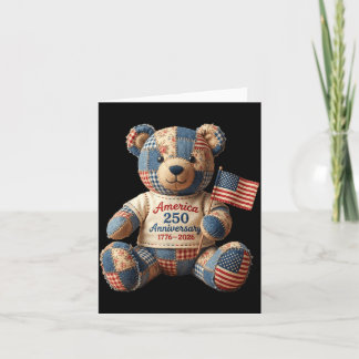 Amerika 250 Teddybär Patriotisch 1776 2026 Karte