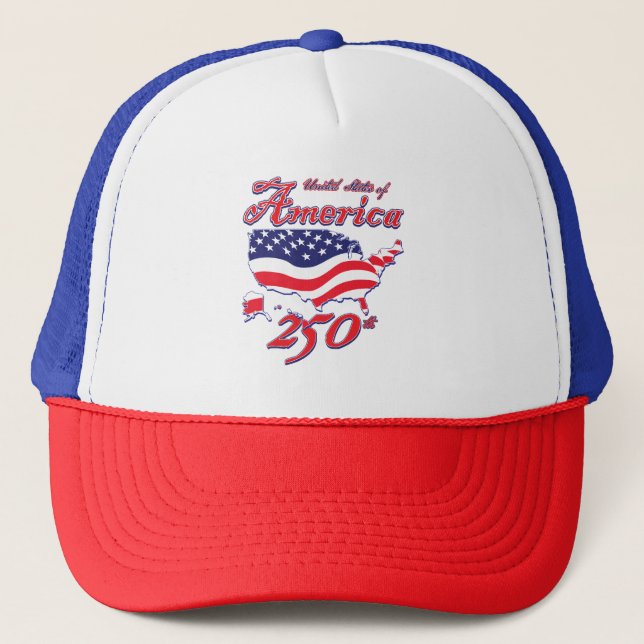 Amerika 250 truckerkappe (Vorderseite)