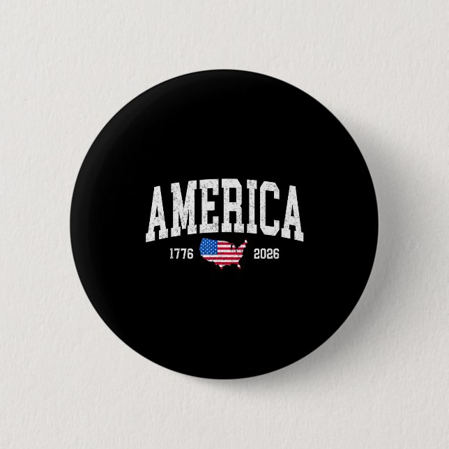 Amerika 250 Unabhängigkeitsjubiläum 250. Geburtsta Button (Vorderseite)