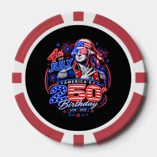 Amerika 250 Zwei Pokerchips