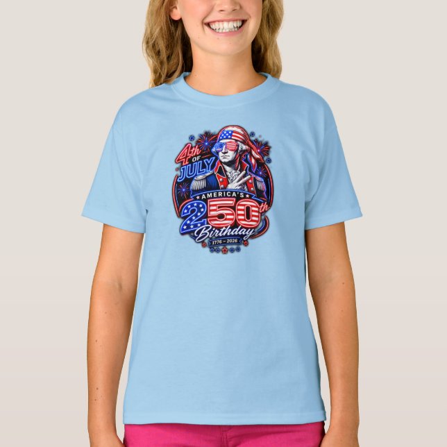 Amerika 250 Zwei T-Shirt (Vorderseite)