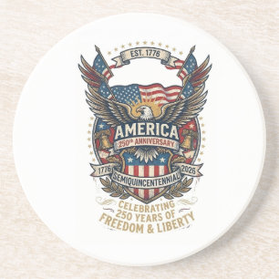 Amerika 250th Americana 1776 Freiheitsadler USA Getränkeuntersetzer