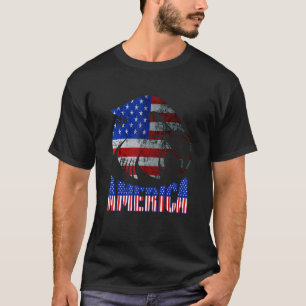 Amerika 4. Juli Adler Patriotische amerikanische F T-Shirt