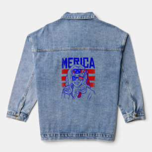 amerika 4. juli kamala harris jeansjacke