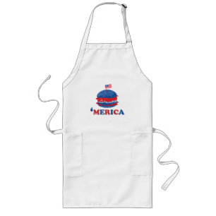 Amerika 4. Juli T - Shirt Lange Schürze