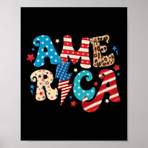 Amerika 4. Juli Unabhängigkeitstag 1776 Vintag Poster