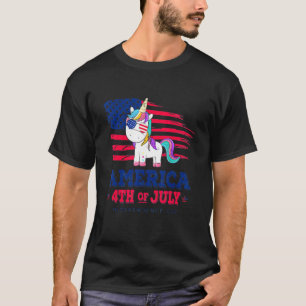 Amerika 4. Juli Unabhängigkeitstag US-Flaggengener T-Shirt
