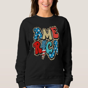 Amerika 4. Juli USA Flag Patriotic P Sweatshirt