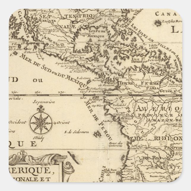 Amerika 4 quadratischer aufkleber (Vorderseite)