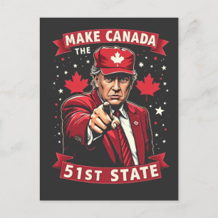 Amerika 51. Staat Kanadischer Amerikaner Einladungspostkarte