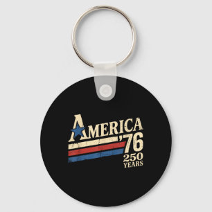 Amerika 76 Retro 250 Jahre 1776 2026 250. Schlüsselanhänger