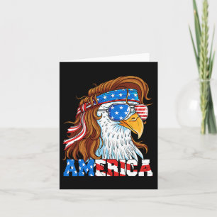 Amerika Adler 4. Juli Mullet American Flag USA Karte