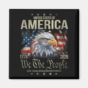 Amerika Adler und Flagge 250 Jahre Das Volk 1776 Magnet