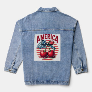 Amerika am 4. Juli Jeansjacke