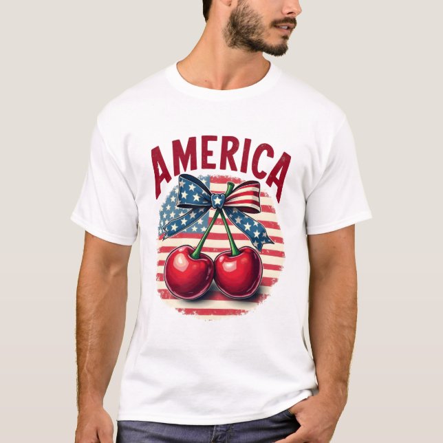 Amerika am 4. Juli T-Shirt (Vorderseite)