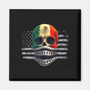 Amerika Amerikanische Mexikanische Stolz Flagge Me Magnet