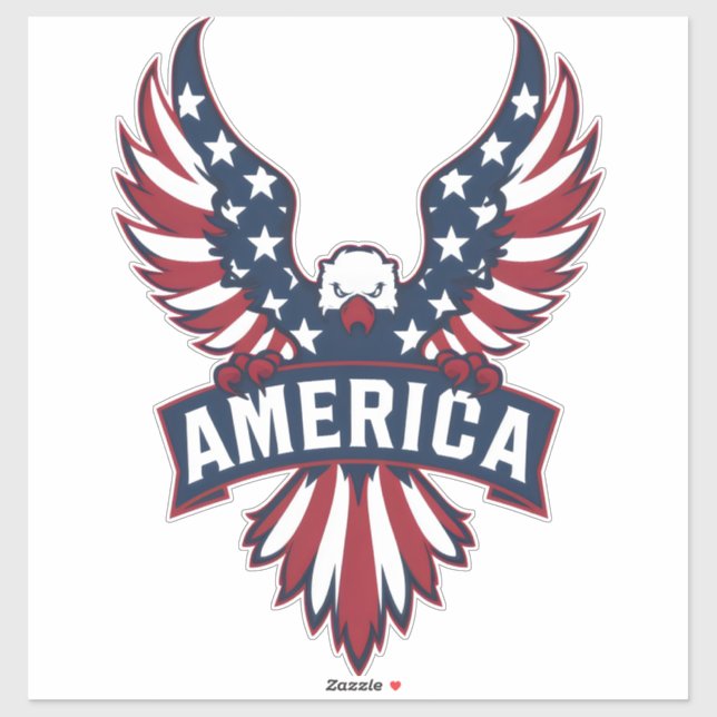 Amerika. Aufkleber (Blatt)