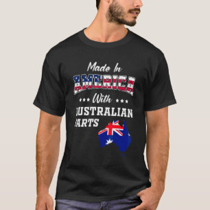 Amerika Australische Teile Australien Karte USA-Fl T-Shirt