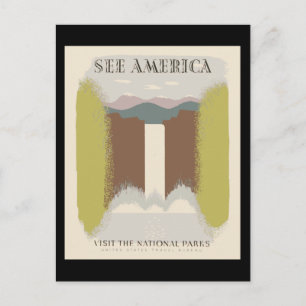 Amerika besuchen Nationalparks Postkarte