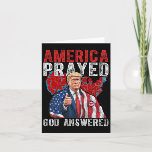 Amerika betete Gott, antwortete Trump 2 Karte