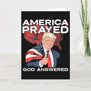 Amerika betete Gott antwortete Trump Karte