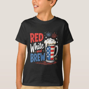 Amerika Bier liebt Rot Weiß und Braut Vierter J T-Shirt