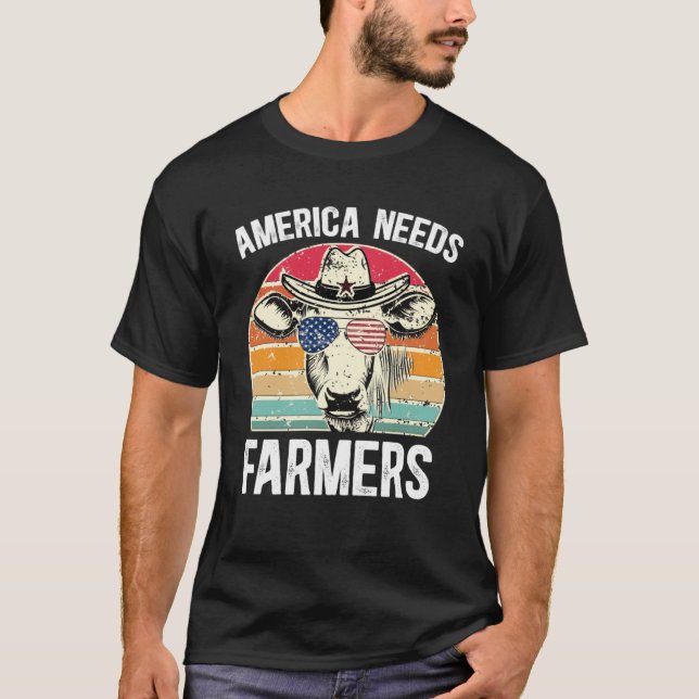 Amerika braucht Bauer, die die Landwirtschaft in d T-Shirt (Vorderseite)