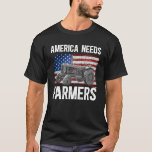Amerika braucht Bauer, die Land Farm USA unterstüt T-Shirt