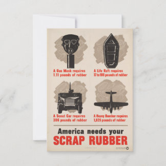 Amerika braucht Ihr Rubber-Weltwecker-Poster Einladung