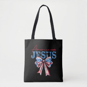 Amerika braucht Jesus Christlich USA-Flagge Coquet