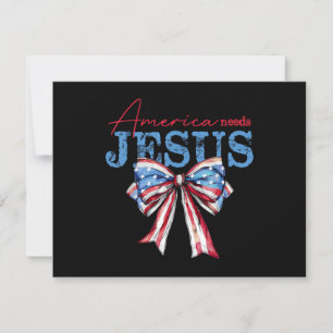 Amerika braucht Jesus Christlich USA-Flagge Coquet
