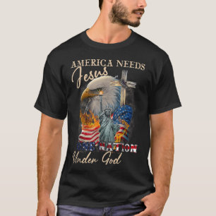 Amerika braucht Jesus eine Nation unter Gottes Adl T-Shirt