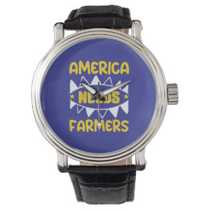 Amerika braucht Landwirte Armbanduhr