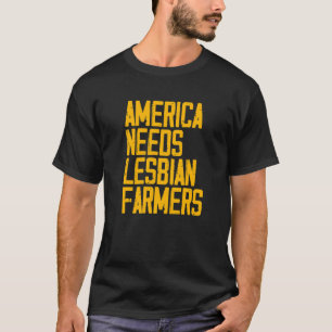 Amerika braucht lesbische Bauern Premium_2 T-Shirt