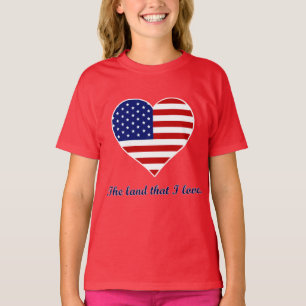 Amerika das Land, das ich Liebe habe T-Shirt