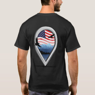 Amerika, das patriotische Ziel der Freiheit T-Shirt