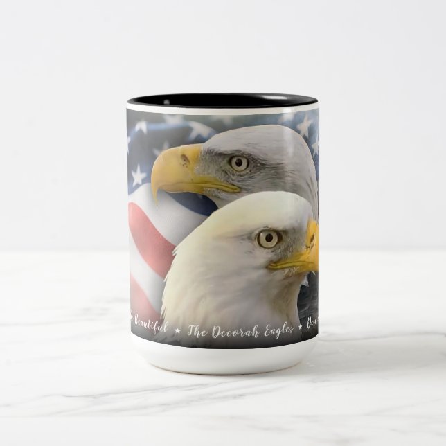 Amerika, das Schöne: Die Decorah-Adler Zweifarbige Tasse (Mittel)