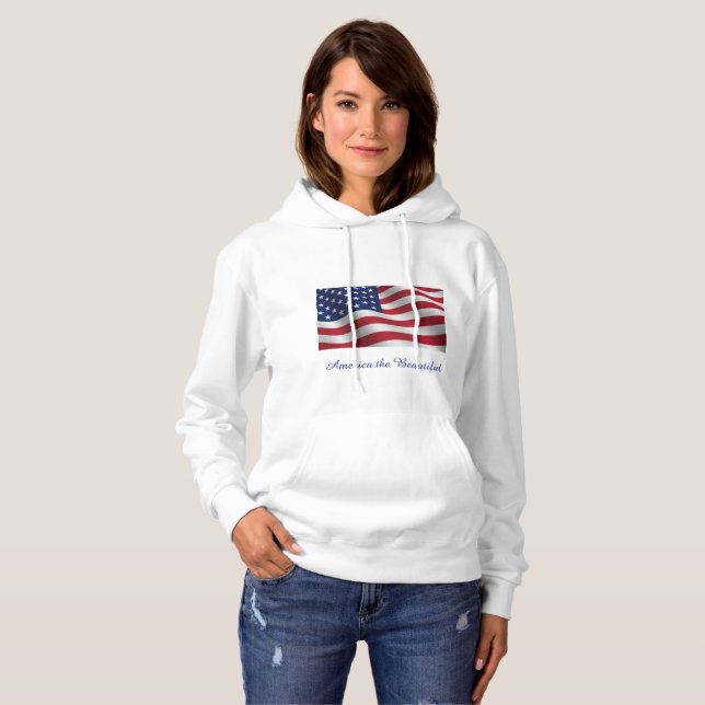 Amerika das schöne, hoody-Sweatshirt Hoodie (Vorne ganz)