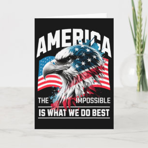 Amerika Das Unmögliche ist, was wir am besten mach Karte