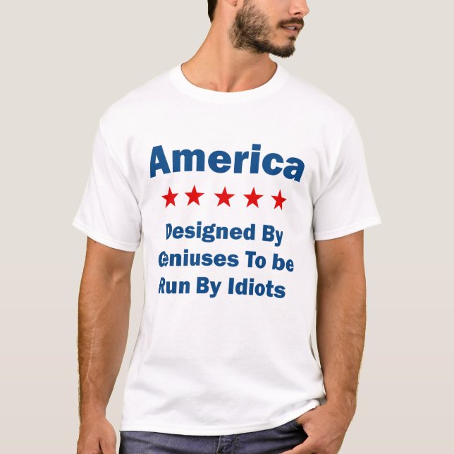 Amerika, das von Genius entworfen wurde, die von I T-Shirt (Vorderseite)