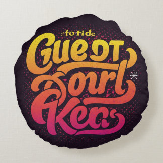 "Amerika der Große" Rundes Kissen