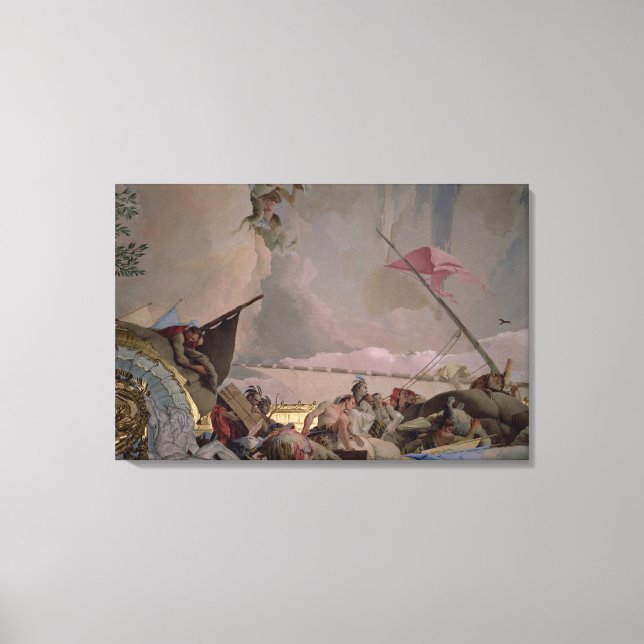 Amerika, Detail aus der Herrlichkeit Spaniens II Leinwanddruck (Vorderseite)